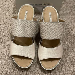 Geox wedge slide sandals. Size 9